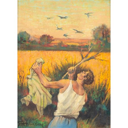 GIANBECCHINA, Uccelli ladri, Olio su tavola