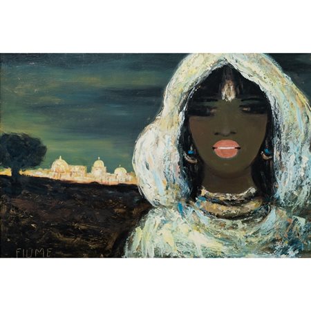 SALVATORE FIUME, Olio su masonite