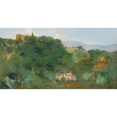 ETTORE XIMENES, Olio su tavola