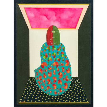 ARMANDO GUATIERI, Rosso di sera, Olio su tela