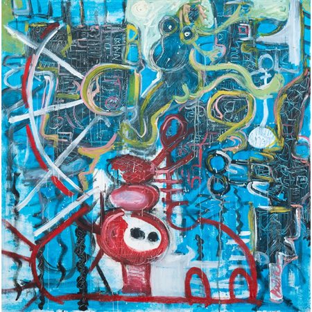 BALDO INDELICATO, Danzatrice notturna, Olio su tela