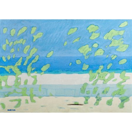 SANTI ALLERUZZO, Paesaggio marino, Olio su tela