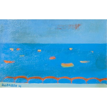 SANTI ALLERUZZO, Olio su cartone