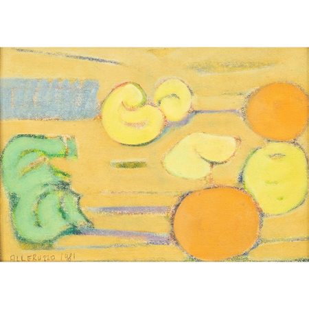 SANTI ALLERUZZO, Natura morta, Olio su tela