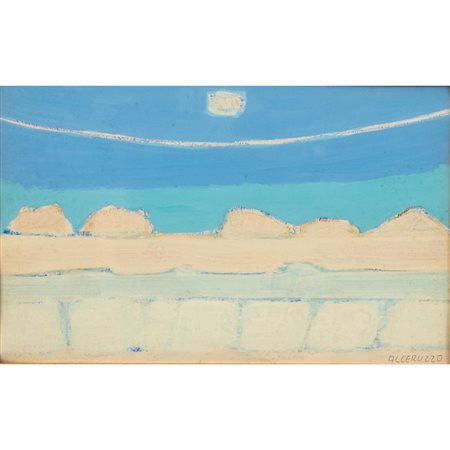 SANTI ALLERUZZO, Saline, Olio su carta