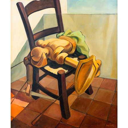 BRUNETTO BRACCIANTE, Olio su tela