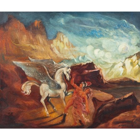 TOMMASO MUREDDU, Scena mitologica, Olio su tela