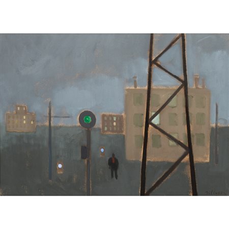 FRANCO VILLORESI, Olio su tela