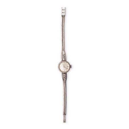 LONGINES orologio da polso in oro bianco 18 KT con diamanti
