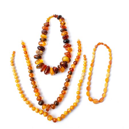 QUATTRO COLLANE in ambra