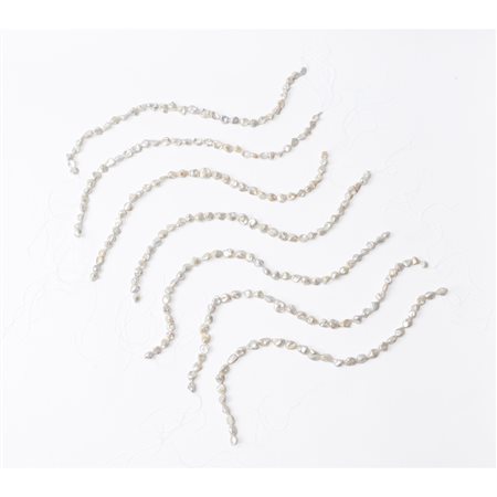 SETTE FILI di perle biwa