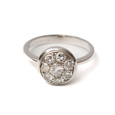 ANELLO in oro bianco 18 KT con brillanti