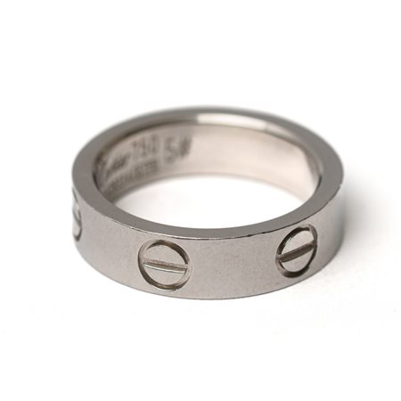 CARTIER, Anello "Love modello piccolo" in oro bianco 18 KT