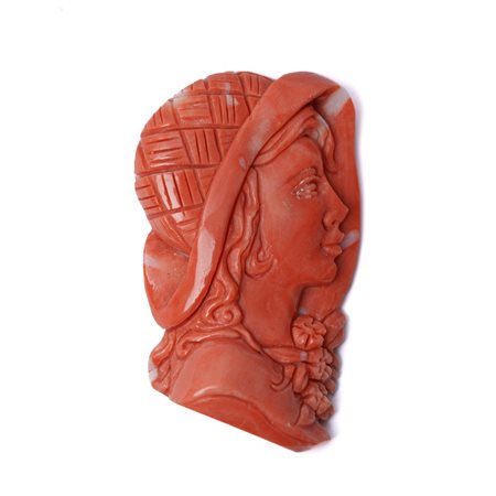 PICCOLA SCULTURA in corallo salmone