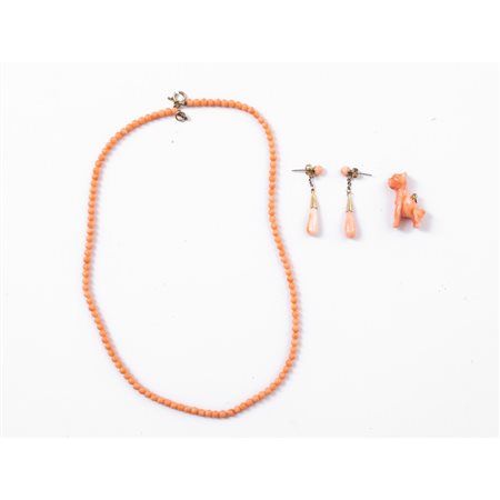 COLLANA, ORECCHINI E PENDENTE