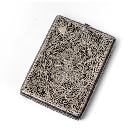 PORTABIGLIETTI in filigrana di argento