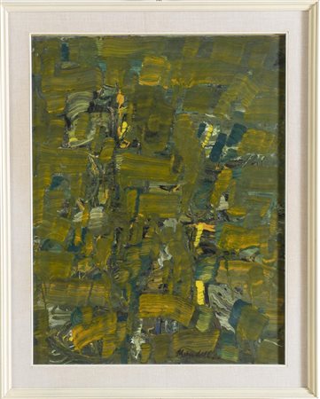 Pompilio Mandelli (Luzzara 1912 - Bologna 2006), “Paesaggio”, 1964.