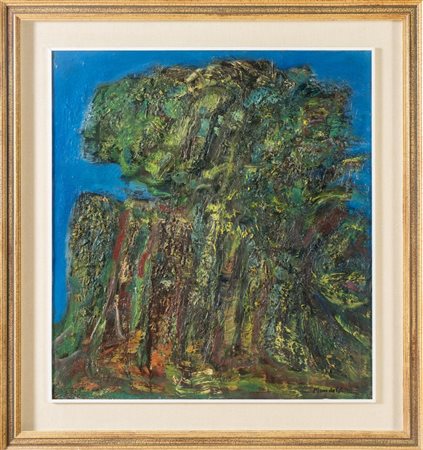 Pompilio Mandelli (Luzzara 1912 - Bologna 2006), "Paesaggio", 1965-1973.