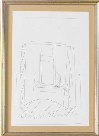 Sergio Romiti  (Bologna 1928 - 2000), "Senza titolo", 1990.