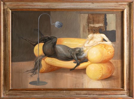 Riccardo Tommasi Ferroni (Pietrasanta 1934 - Camaiore 2000), "Ritratto d'un Centauro", 1970.