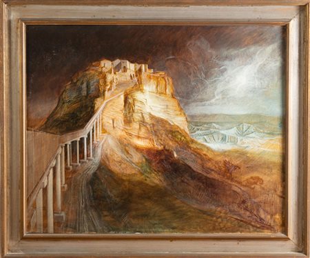 Riccardo Tommasi Ferroni (Pietrasanta 1934 - Camaiore 2000), "Civita di Bagno Regio".