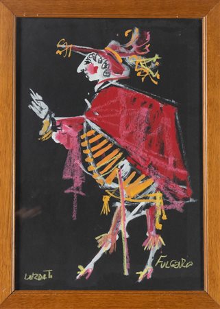 Emanuele Luzzati  (Genova 1921 - 2007), "Fulgenzio" 1970 circa.