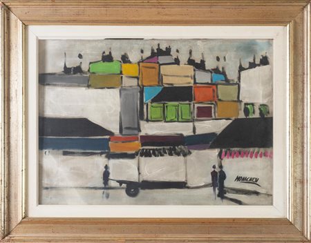 Sante Monachesi (Macerata 1910 - Roma 1991), "Le case".