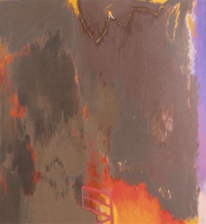 Gottardo Ortelli (Viggiù 1938 - Varese 2003), "Marginale viola", 1989.