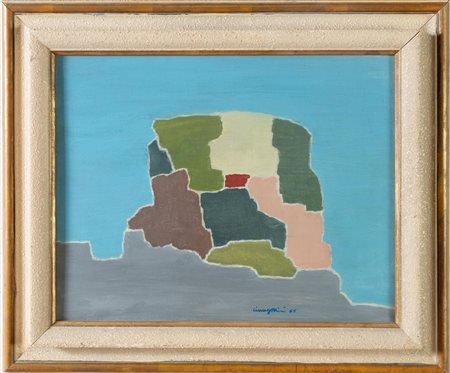 Giovanni Ciangottini (Umbertide 1912 - Bologna 1988), "Fantasia di paese", 1965.