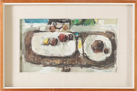 Alberto Abbati  (Faenza 1923 - Bologna 2011), "Natura morta", 1963.