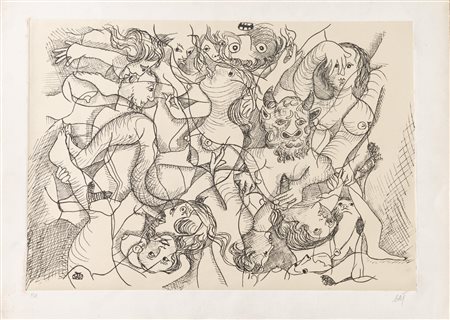 Enrico Baj (Milano 1924 – Vergiate 2003), "Erotica IV", 1976.