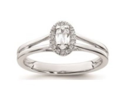 Anello Classico in Oro 14K con Diamanti 415 LG