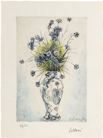 Fiori nel vaso orientale