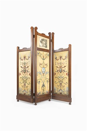 FRANCESCO (CINO) BOZZETTI<BR>Lecce 1876 - 1949 Borgoratto (AL)<BR>"Paravento dipinto"