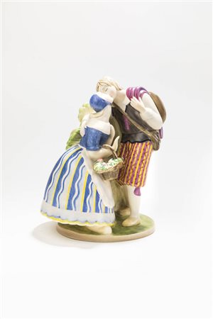 GIOVANNI GRANDE<BR>Torino 1887 - 1937<BR>"Primo bacio" 1930