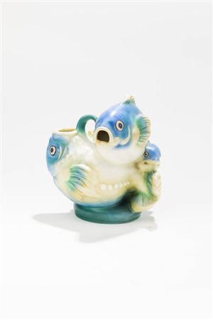 MARIO STURANI<BR>Ancona 1906 - 1978 Torino<BR>"Gruppo pesci portafiori"