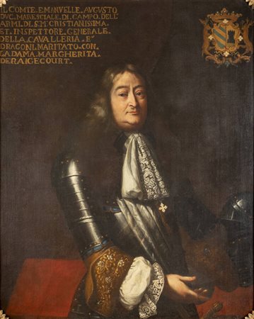 PITTORE ANONIMO<BR>"Ritratto del Conte Emanuele, Maresciallo di Campo e Ispettore generale della Cavalleria" XVIII secolo