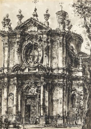 PITTORE ANONIMO<BR>Fine XVIII secolo<BR>"Facciata"