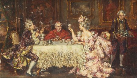 PITTORE ANONIMO<BR>"Alla tavola"