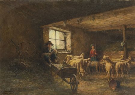 GIUSEPPE GHEDUZZI<BR>Crespellano (BO) 1889 - 1957 Torino<BR>"Senza titolo"