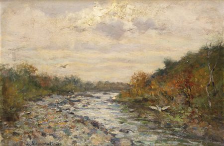 GIULIO SOMMATI DI MOMBELLO<BR>Chieri (TO) 1858 - 1944<BR>"Lanzo torinese" 1921