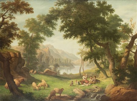 LUIGI RIGORINI<BR>Galliate (NO) 1879-1956 Torino<BR>"Paesaggio" 1942-XX