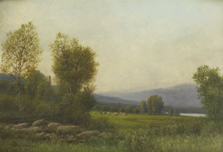 GIOVANNI PISANO<BR>Sevi (NU) 1875 - 1964 Torino<BR>"Paesaggio"