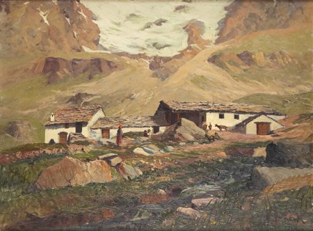 LEONARDO RODA<BR>Racconigi (CN) 1868 - 1933<BR>"Grange"