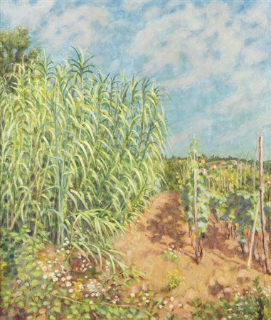 GIUSEPPE MANZONE<BR>Asti (AT) 1887 - 1983<BR>"Vigneto"