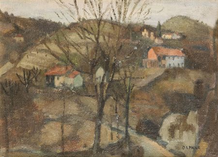 DAPHNE MAUGHAM CASORATI<BR>Londra (Regno Unito) 1897 - 1982 Torino<BR>"Paesaggio"