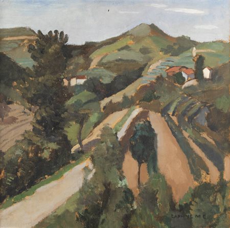 DAPHNE MAUGHAM CASORATI<BR>Londra (Regno Unito) 1897 - 1982 Torino<BR>"Colline" (Pavarolo)