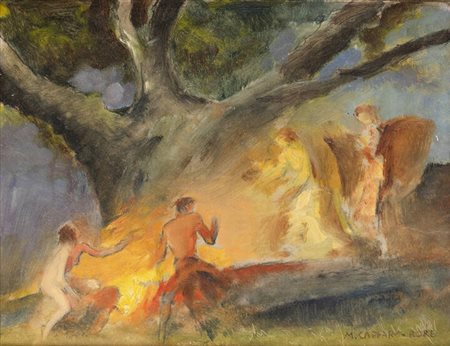 MARIO CAFFARO RORE<BR>Torino 1910 - 2001<BR>"Senza titolo"