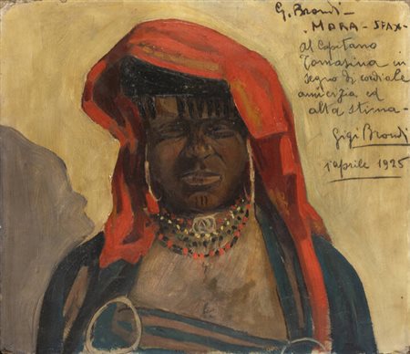 MARTINO BRONDI<BR>Torino 1909 - 1988 Spotorno (SV)<BR>"Mora"