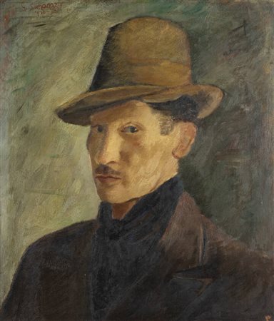 GIUSEPPE SIMONAZZI<BR>Italia XX secolo<BR>"Ritratto maschile" 1936 (XIV)